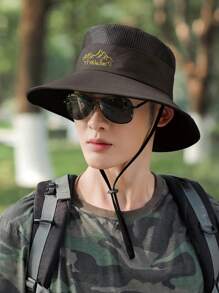 男女皆宜的寬邊遮陽帽，適用於遠足、沙灘、夏日遮護、休閒等場合 - 遮陽帽 - 查看 10