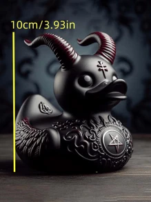 Pato satánico creativo, pato rockero, decoración de mesa adecuada para fiestas, Navidad, coleccionables, regalos de cumpleaños, accesorios para autos, piezas decorativas de colección - Selección de estilo - Ver 3