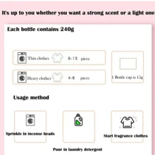 1 Bottle Of Air Freshener Pearls For Laundry Scent Pearls For Clothes Care And Cleaning Of Clothes. - LIMON - View 4