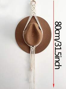 1 pièce/1 set Porte-chapeau en bois macramé, étagère murale tissée pour ranger les chapeaux, organisateur de chapeau fait main, étagère suspendue pour casquettes de cowboy, pour dortoir, étude, derrière la porte, rangement de casquettes de baseball, support à chapeaux bohème pour la maison, chambre à coucher, salle de bain, salon, bureau, décoration de maison, cadeau pour la Saint-Valentin, la Fête des Mères, Pâques, la Fête des Enseignants, le Nouvel An, la remise des diplômes, le printemps, l'été, les festivals, révélation du sexe, anniversaires, mariages, fêtes, le cadeau parfait pour les collègues, les amis et la famille, la rentrée scolaire