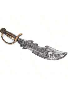 Costume de cosplay de fête de pirates des Caraïbes, chapeau de pirate en feutre, chapeau de capitaine pirate, cache-œil, grand couteau accessoire, chapeau de fête amusant, accessoires de pirate, cadeaux de fête de pirates, costume de pirate d'Halloween
