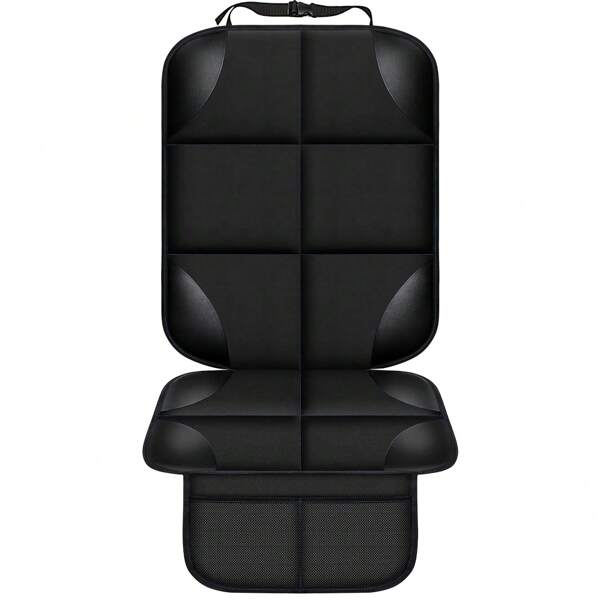 Car Seat Protector For Child Car Seat, Carseat Seat Protectors,  Seat Protector Under Baby Pet Car Seat With Non-Slip Backing, Thickest Padding, Mesh Storage Pockets