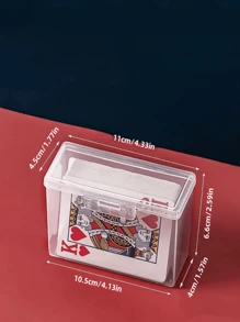 10pcs/8pcs/5pcs/4pcs/3pcs/1pc Portable Playing Card Storage Box, Card Container, Jewelry & Small Items Organizer Box, Game Cards, ID Cards, Name Cards Holder
