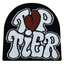 1pc Unisex Letter Jacquard Knit Hat, Fashionable And Versatile Beanie For Outdoor Sports And Warmth In Autumn And Winter - TOP - View 9