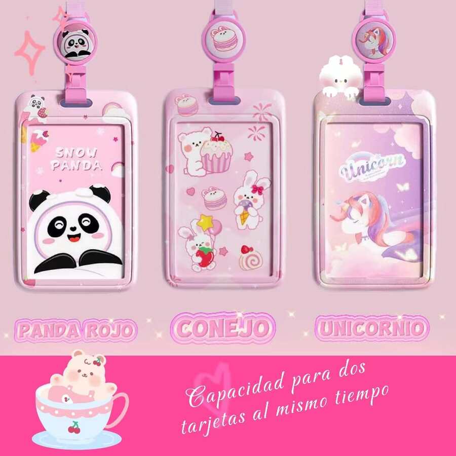 Badge Holder & Accessories - Pink - View 1