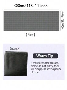 1 pieza Pantalla de malla contra mosquitos y insectos para puerta y ventana de verano para interior, red antimosquitos DIY para decoración del dormitorio del hogar - Negro - Ver 4