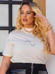Plus Size T-Shirts - 白色 - 查看 4