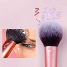 Real Techniques Bộ cọ trang điểm khuôn mặt hàng ngày, Phiên bản nâng cao, lông sợi, cọ phấn mắt và cọ chi tiết pha trộn  - Màu tím - Xem 4