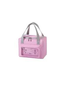 1入重複使用絕緣冷袋，野餐、沙灘、露營用午餐包，適用於學校教室、自助餐廳、辦公室和工人 - 多色 - 查看 18