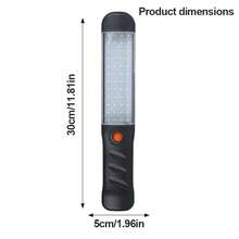 1 Rechargeable LED Work Light, Magnetic Outdoor Light For Garage, Portable LED Light For Car, Rechargeable LED Work Light With Magnetic Base And Hanging - Black - View 4
