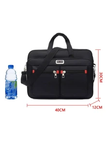 1 pieza Bolsa de gran capacidad con estilo para trayectos y documentos, con compartimento para portátil. Bolsa universitaria de verano, ideal como regalo de Navidad, Acción de Gracias, vacaciones de invierno. Bolsa de mensajero, maletín, bolsa para ordenador portátil, bolsa de viaje, bolso de mano, bolso casual de moda, bolso de Goyard, bolso, bolso de hombre, esenciales para hombres, todo en uno.