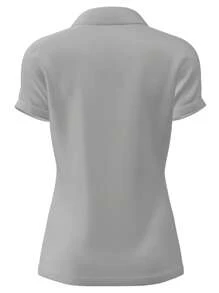 Women's Tennis Polo T Shirts Lightweight Moisture Wicking Short Sleeve Shirt Quick Dry UV Protection 3-Button Summer Light Color Golf Polo Shirt Baseball Collar Women Clothing