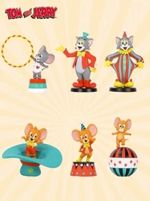 WB 官方授权 TOM 和 Jerry 马戏团系列盲盒人物礼物装饰收藏品 7 个人物随机 1 个，马戏团生日，惊人的数字马戏团，马里奥超级 - 風格1 - 查看 2