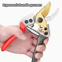 Dụng cụ cắt tỉa làm vườn chuyên nghiệp - Kéo làm vườn cầm tay sắc bén, Máy cắt tỉa làm vườn, Cắt tỉa hoa và cây, Kéo làm vườn, Dụng cụ làm vườn - Dụng cụ cắt tỉa tiện dụng - Đỏ - Xem 5