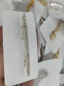 Presilha De Cabelo Penteado Com Strass Fina