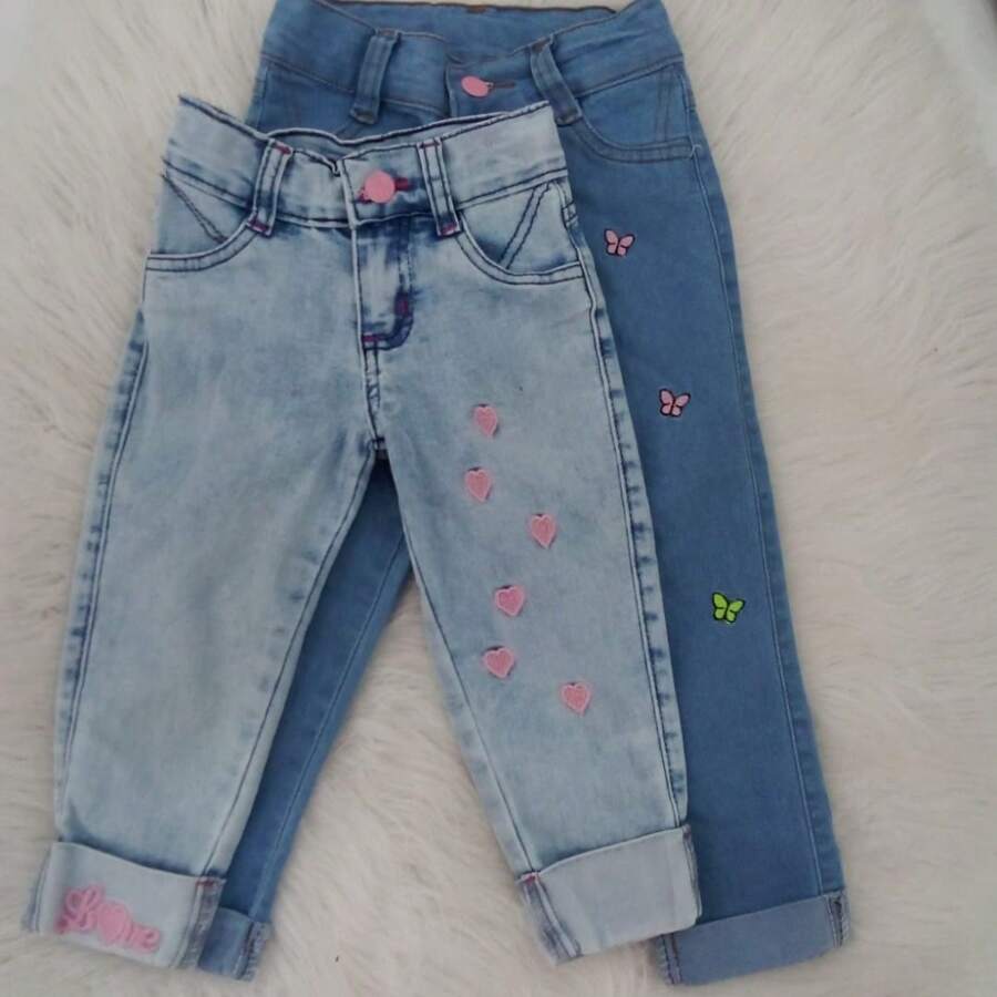 Tween Girls Jeans - 淺色水洗藍 - 查看 1