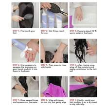 Trenza de pelo de flecos de aire natural para mujer, flequillo de dibujos animados de anime realista, extensión de cabello invisible - Marrón oscuro - Ver 8