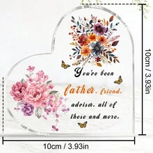 1 Món Quà Cha Từ Con Gái Con Trai Ngày Của Cha Hình Trái Tim Nghệ Thuật Dành Cho Cha Món Quà Acrylic Cảm Ơn Quà Tặng Cho Cha Đồ Trang Trí Tiệc Quà Tặng Trang Trí Nhà In Bạn Đã Là Cha. Bạn ơi. Cố vấn. Tất cả những điều này và hơn thế nữa. - trong suốt - Xem 5