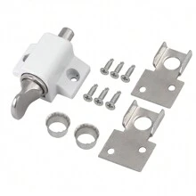 2 X Chìa khóa trắng Khóa cửa trượt ít hơn Bộ chốt cửa sổ Khóa bảo mật Khóa đa năng cho hầu hết các cửa có bản lề hoặc cửa trượt và phím Windows Thiết kế ít đẩy và xoay - trắng - Xem 9