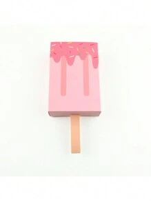 10 hộp đựng kem kẹo nhiều màu sắc, thiết kế que kem 3D, bao bì quà tặng tiệc, hộp đựng đồ ngọt vui nhộn cho bánh quy, kem và kẹo tự làm, vật dụng tiệc cưới (màu hồng và xanh) - Nhiều màu - Xem 7