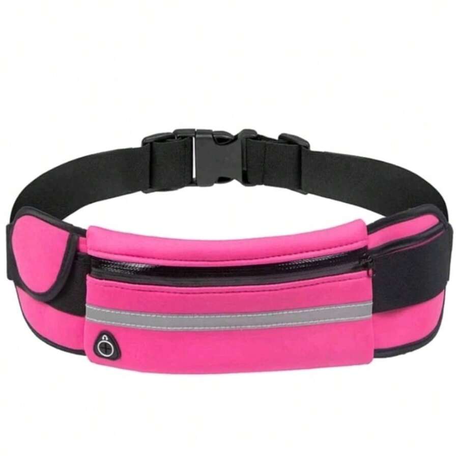 Men Waist Bags - 玫紅色 - 查看 1