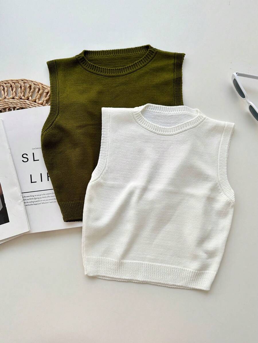 Women Knit Tops - Army Green - View 1