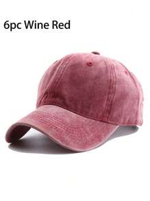 1/2/6/10 pezzi Uomo\ e donne\ Cappellino da baseball Y2K vintage di colore solido per sport all\"aria aperta, protezione solare casuale e informale con visiera lavata e usurata, adatto per attività all\"aperto e uso quotidiano