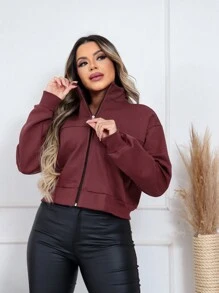 Women Sweatshirts - màu nâu - Xem 3