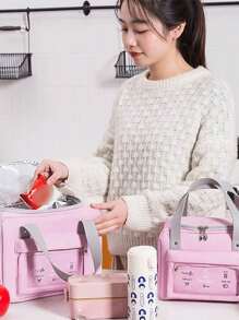 1入重複使用絕緣冷袋，野餐、沙灘、露營用午餐包，適用於學校教室、自助餐廳、辦公室和工人 - 多色 - 查看 10