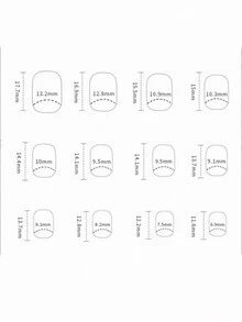 24入組正方形貼式美甲，優雅短款假指甲膠貼式 (附貼紙/膠水/指甲文件)，適用於女士和女孩，2024新全覆蓋假指甲美甲工具 - 彩色 - 查看 8