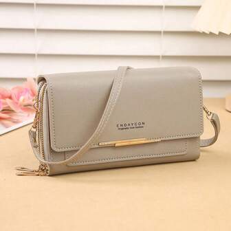 New Large Capacity Multi-Slot Shoulder Crossbody Wallet For Women, Long Style Coin Purse Phone Pouch, Suitable For Daily Use, Back To School Gift, Teachers, Female Students, College Students, Youth Gift, Birthday Gift