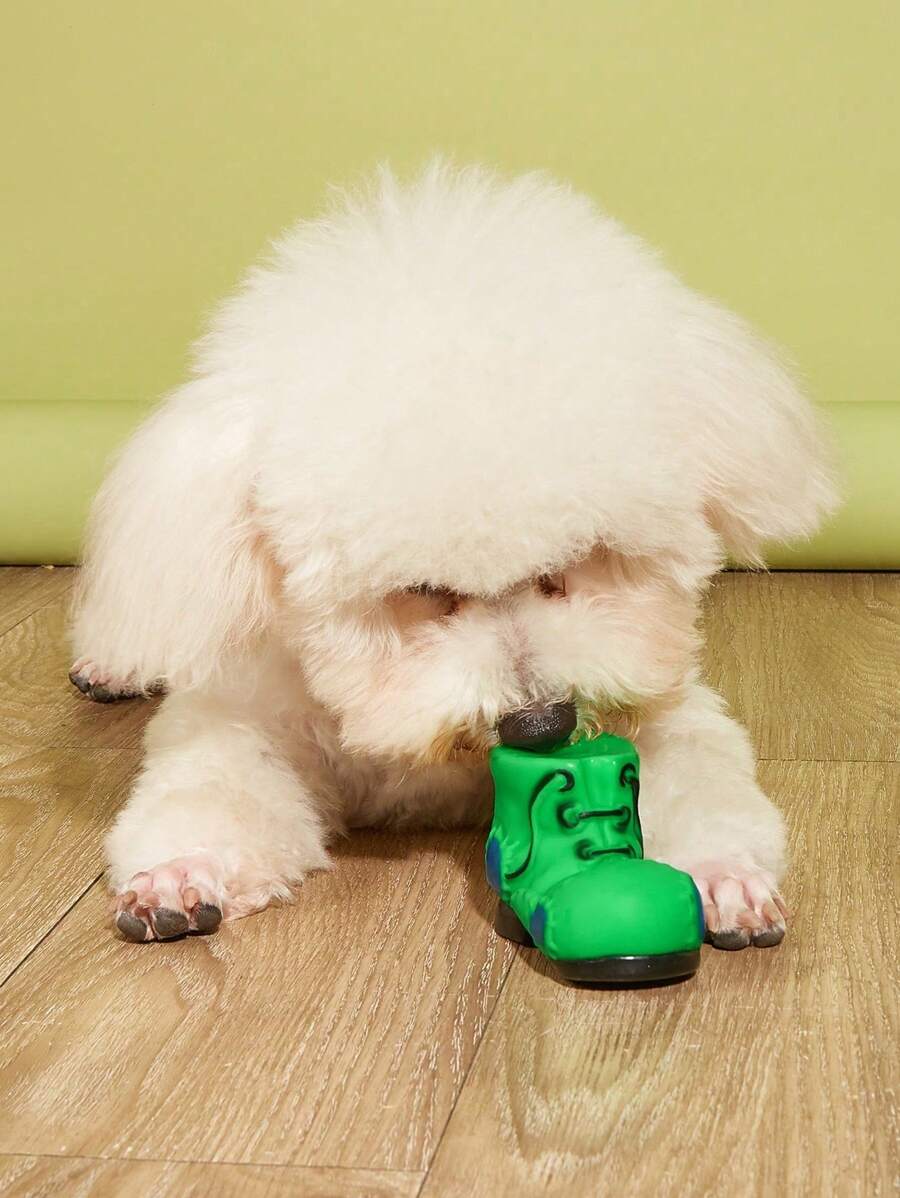 1pc Random Color Patch Chew Toy For Dogs, Shoe-Shaped ( At Cost Price) - Multicolor - View 1