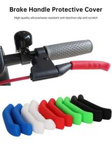 1pair Mountain/Road Bike Brake Lever Protective Cover, Universal Anti-Wear Foldable Silicone Slip-Resistant Handlebar Cover