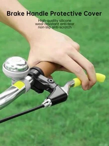 1pair Mountain/Road Bike Brake Lever Protective Cover, Universal Anti-Wear Foldable Silicone Slip-Resistant Handlebar Cover