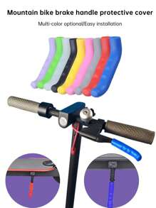 1pair Mountain/Road Bike Brake Lever Protective Cover, Universal Anti-Wear Foldable Silicone Slip-Resistant Handlebar Cover