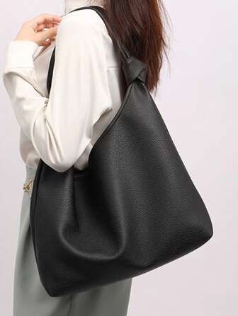 Sac à bandoulière décontracté simple de style rétro français, sac pour femmes de style printemps, polyvalent avec un design unique, grand sac fourre-tout de grande capacité