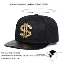 1 Mũ Hip Hop $ Letter cho nam, Mũ bóng chày phong cách Punk thời trang Thích hợp cho các hoạt động ngoài trời, Có thể điều chỉnh, chống nắng và thường ngày, Thích hợp cho du lịch mùa xuân và mùa thu, các bữa tiệc trên bãi biển - Nhiều màu - Xem 2