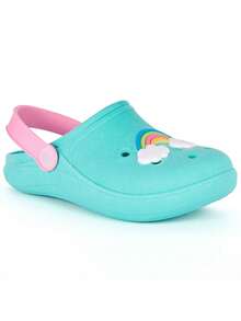 Kids Flat Sandals - Màu xanh Bạc hà - Xem 3