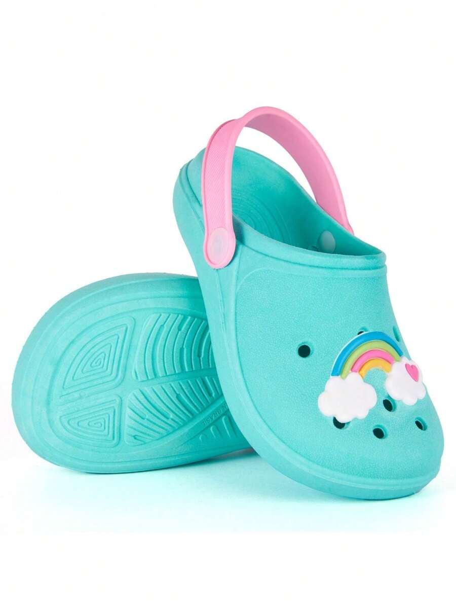Kids Flat Sandals - Màu xanh Bạc hà - Xem 1