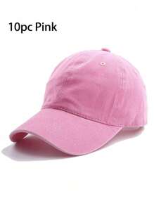 1/2/6/10 pezzi Uomo\ e donne\ Cappellino da baseball Y2K vintage di colore solido per sport all\"aria aperta, protezione solare casuale e informale con visiera lavata e usurata, adatto per attività all\"aperto e uso quotidiano