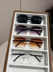 4 paia di occhiali da uomo a forma quadrata, accessori da spiaggia alla moda per l esterno, ideali per l estate, la spiaggia, le vacanze e i viaggi