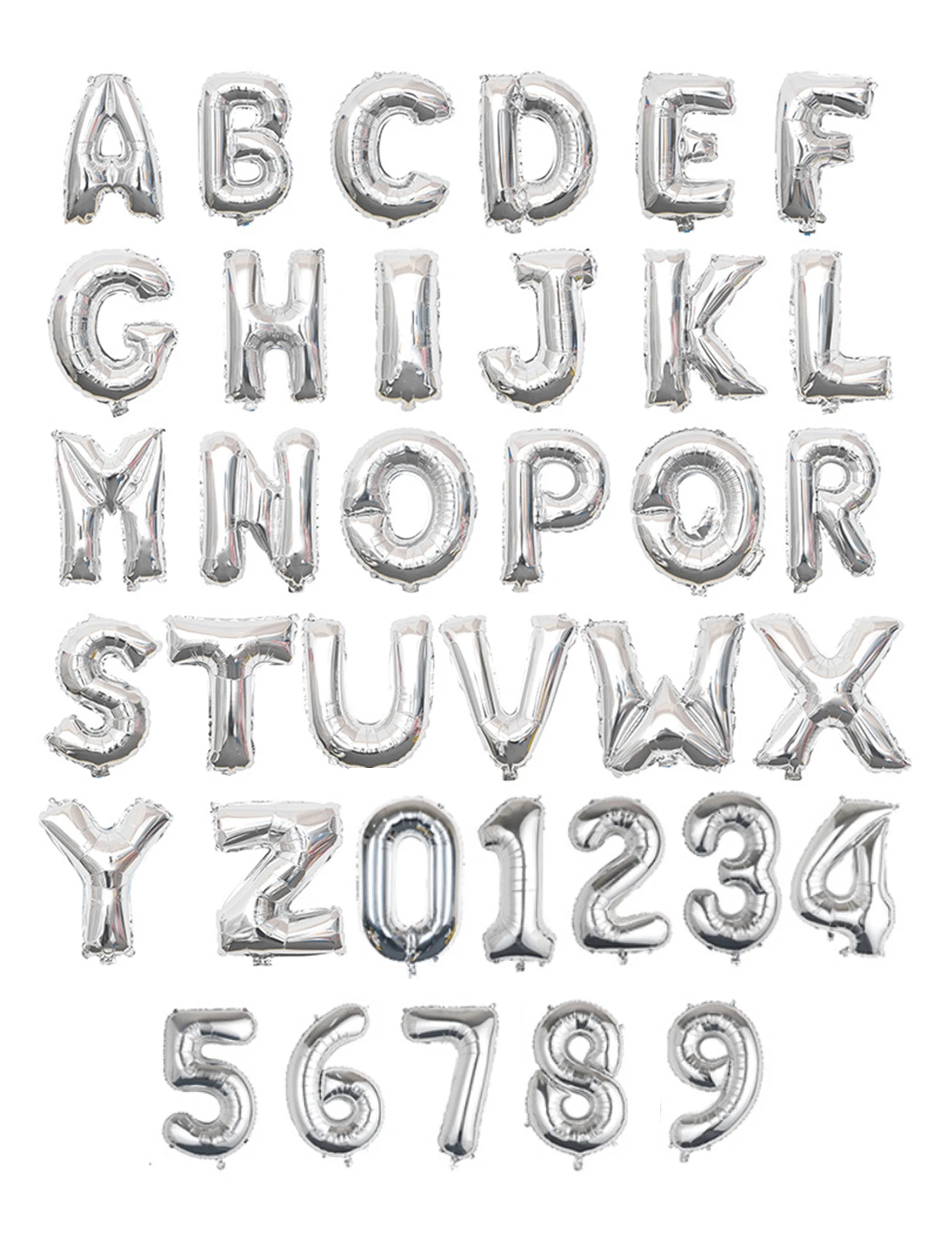 1pc 16-Inch PE Balloon In Gold, Silver, Blue, Rose, Champagne, Or Ombre Color With Letters A-Z And Numbers 0-9 For Birthday Party Decoration And Scene Layout, Back To School Valentine Day