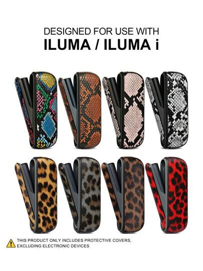 DESIGNED FOR IQOS ILUMA/ILUMA I ONE /ILUMA I Fall Protection Case Suitable For Iqos Iluma I Protective Case For Decoration, Fashion Accessories, PU Leather Gift, Fully Protected, Shock-Absorbing, Non Slipleather Gift, Fully Protected, Shock-Absorbing, Non Slip
