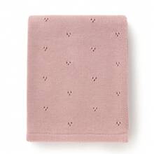 1pc Simple Pink Multi-Functional Knitted Baby Blanket For All Seasons Love Valentine - Pink - View 4