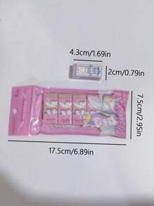 1 包干净无污迹的铅笔橡皮擦，适合小学生 - 彩色 - 查看 9