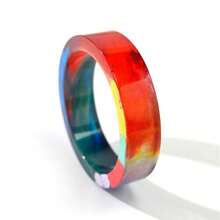 1pc DIY Resin Casting Mould For Flower Bangle Bracelet, Round Shape With Straight Tube, Made Of Silicone - White - View 6