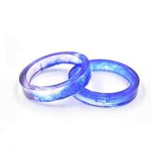 1pc DIY Resin Casting Mould For Flower Bangle Bracelet, Round Shape With Straight Tube, Made Of Silicone - White - View 5