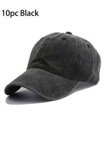 1/2/6/10 pezzi Uomo\ e donne\ Cappellino da baseball Y2K vintage di colore solido per sport all\"aria aperta, protezione solare casuale e informale con visiera lavata e usurata, adatto per attività all\"aperto e uso quotidiano