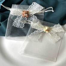 25 Yard/Cuộn, Ruy Băng Ren Rộng 3Cm Cho Hộp Quà Tặng Bó Hoa Bao Bì Tự Làm, Băng Đô, Nơ, Phụ Kiện Quần Áo, Thủ Công Mỹ Nghệ, Đồ Chơi, Trang Trí Quần Áo - Nhiều màu - Xem 5
