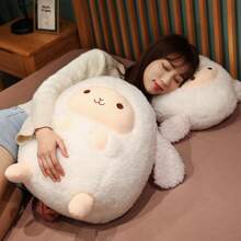 Plush Sheep Stuffed Animal Sheep Hugging Pillow Cuddly Lamb Pillow Plushies Toy Lamb Huggable Anime Gifts For Kids And Lovers In Birthday, Valentines, Christmas, Thanksgiving Day - trắng - Xem 11